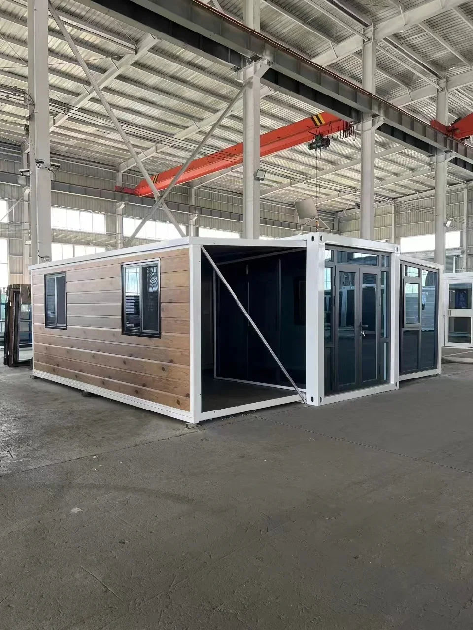 Mobile Home 20ft 40ft Expandable Container House For Construction Site Storage Box Portable Temporary Office Prefab House