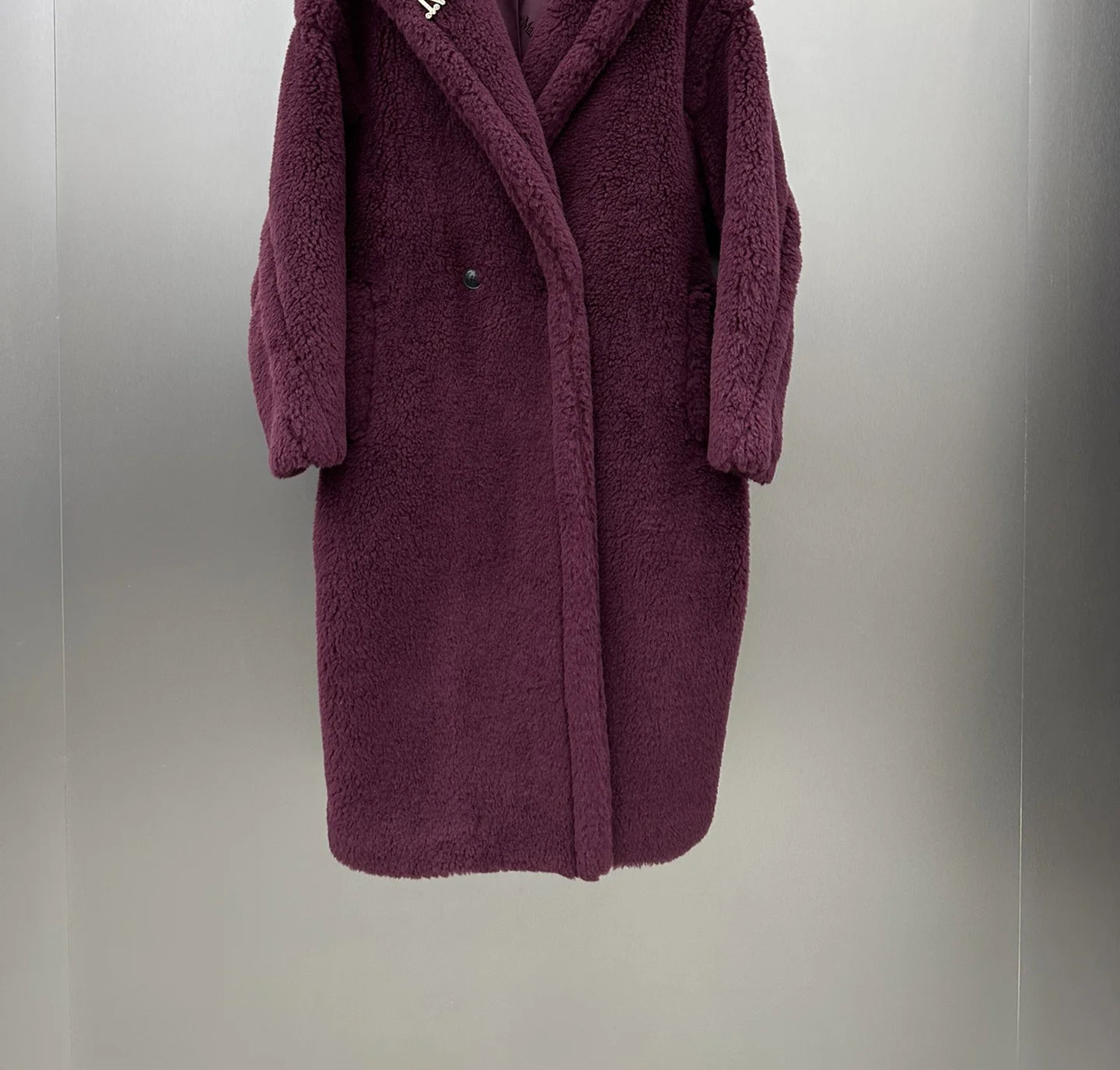 Max Teddy Coat 62% Alpaca 26% Wool 12% Silk Coat Winter Thicken Women's Coat With Hood