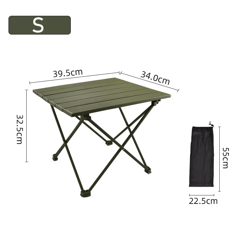 Outdoor Folding Table Ultralight Portable camping Hiking Barbecue Table Aluminum Alloy Small Table For Garden Party Picnic BBQ