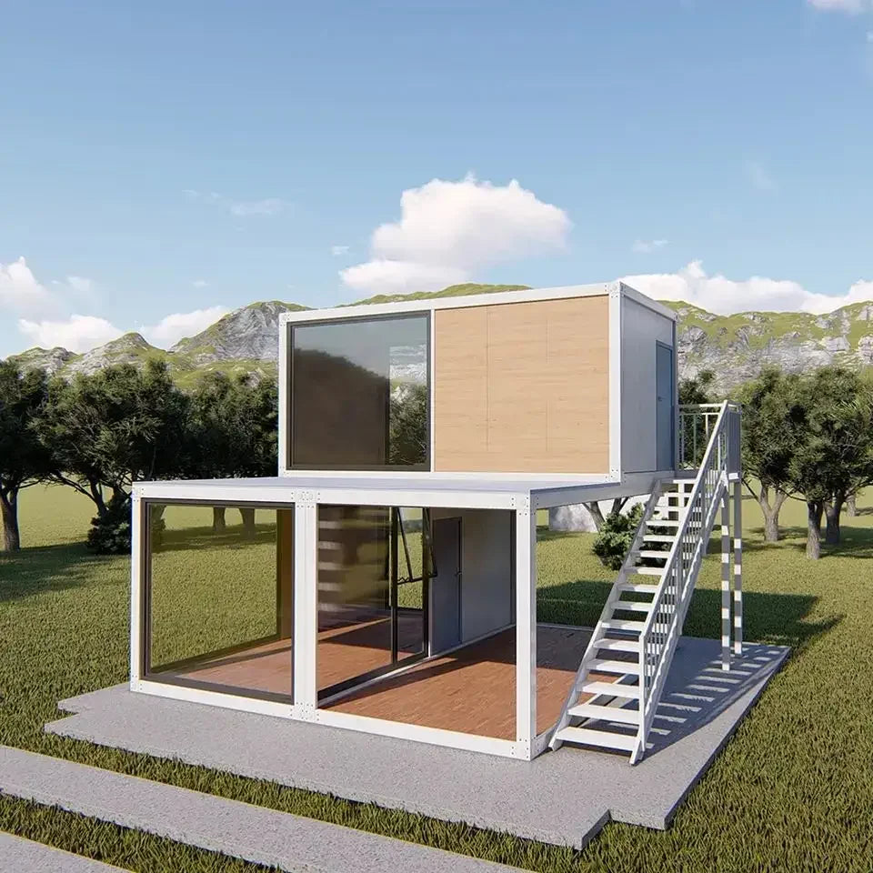 20ft 40ft precesion built container house, factory built prefabricated module garden home