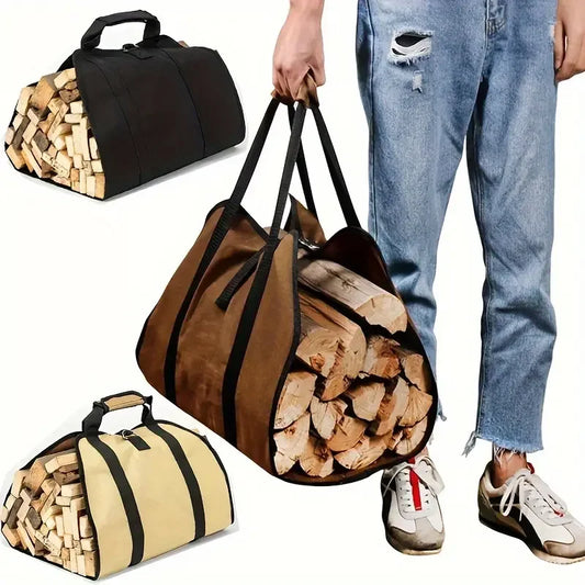 Large Capacity Firewood Storage Bags Outdoor Camping And Transportation Portable Durable Log Storage Bags Holder Wood Carry Bag