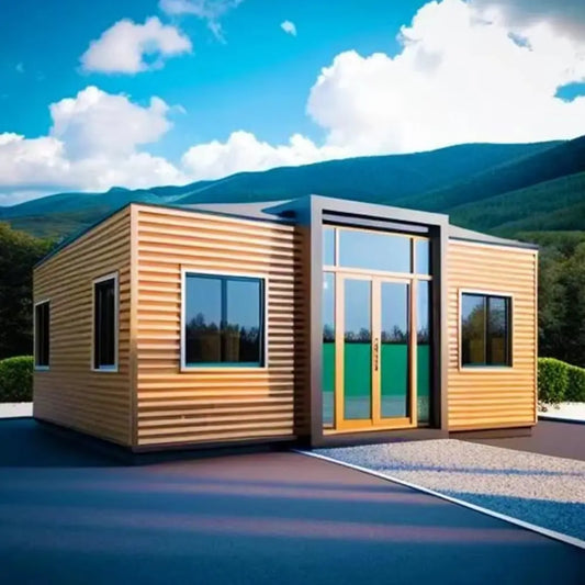 Bright 40FT Tiny House to Live in,Portable Prefab House with 3 Bedroom,1 Full Equiped Bathroom and Kitchen