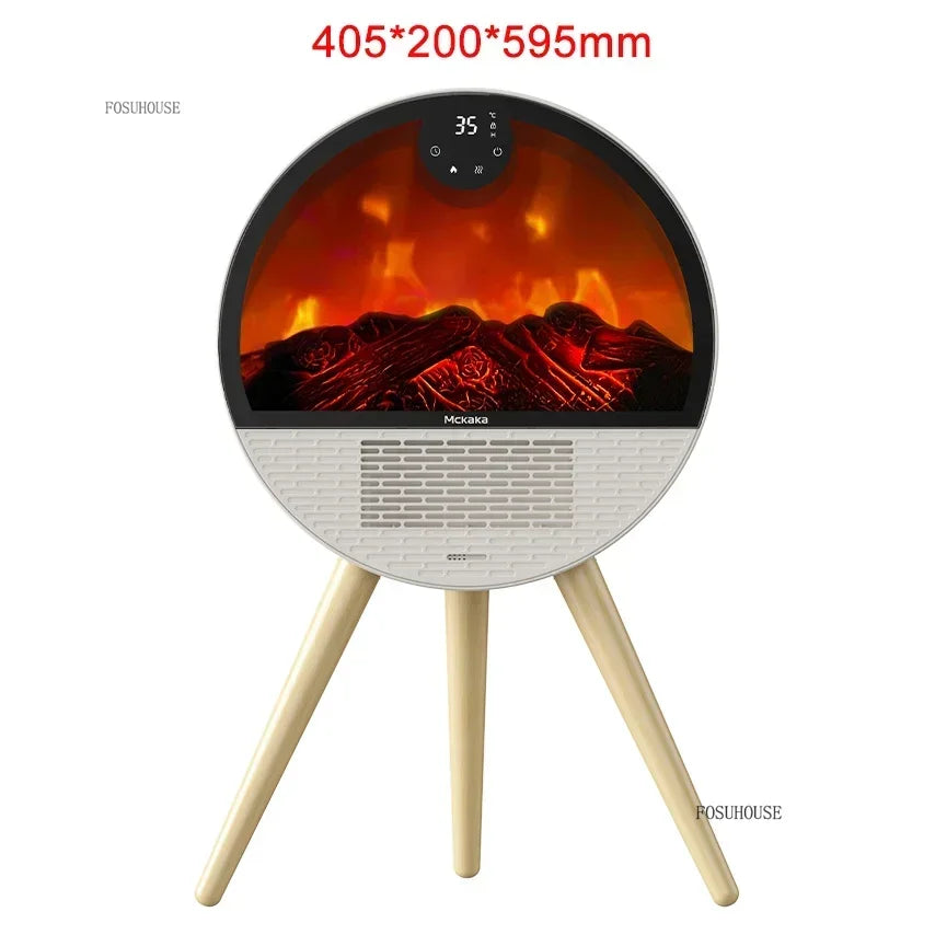 Modern Smart Living Room Fireplaces Heater Simulation Flame Fireplace Winter Home Electric Fireplace Bathroom Heating Artifact E