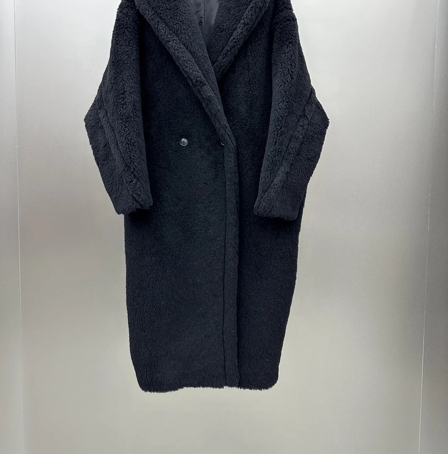 Max Teddy Coat 62% Alpaca 26% Wool 12% Silk Coat Winter Thicken Women's Coat With Hood