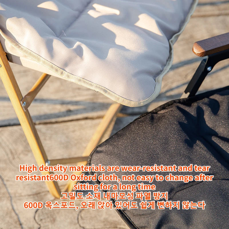 Outdoor Folding Chair Cushion Comette Chair Sofa Detachable Chair Cover Thickened Warm Camping Equipment