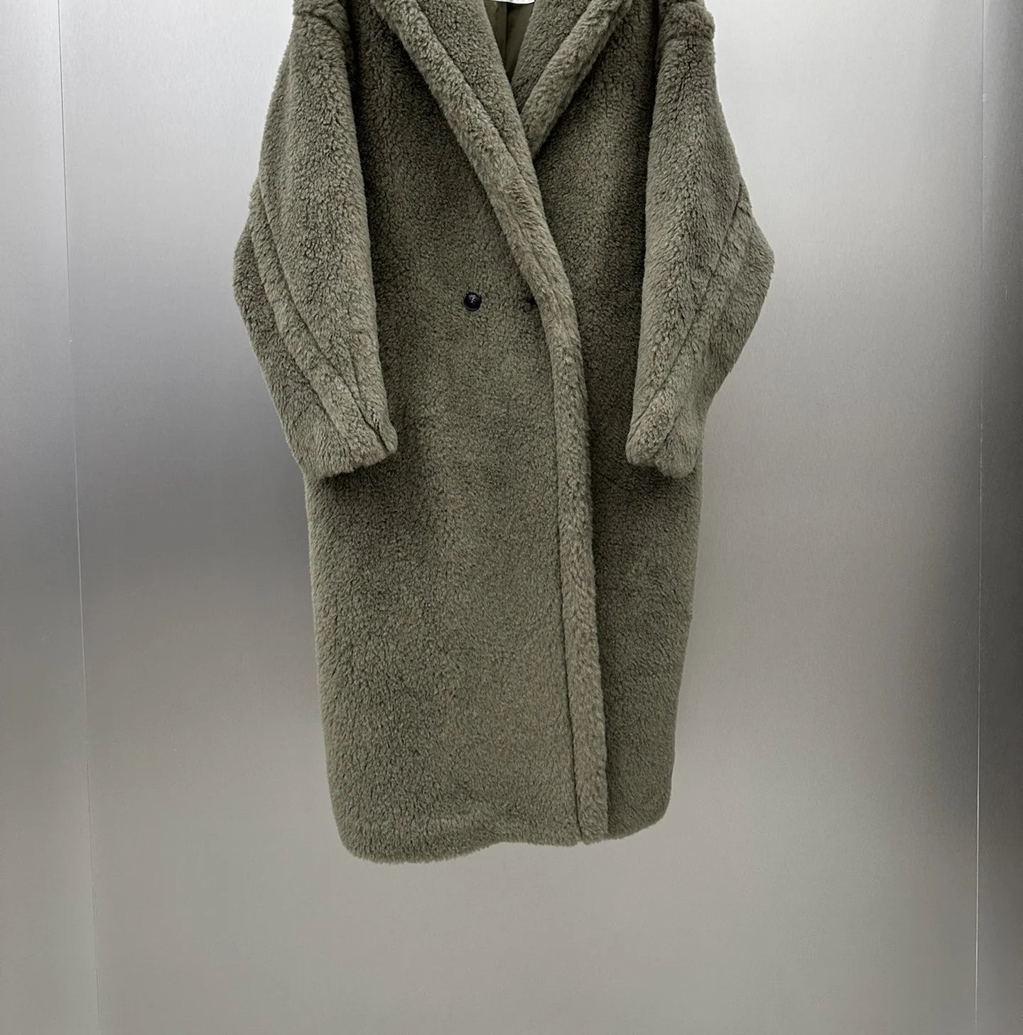 Max Teddy Coat 62% Alpaca 26% Wool 12% Silk Coat Winter Thicken Women's Coat With Hood