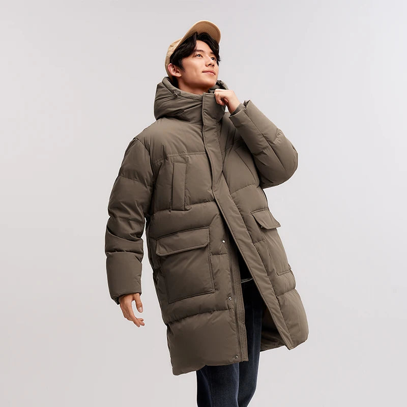 Semir Down Jacket Men 2024 New Waterproof Thick Outerwear Long Length Winter Clothing Couple