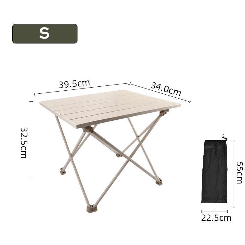 Outdoor Folding Table Ultralight Portable camping Hiking Barbecue Table Aluminum Alloy Small Table For Garden Party Picnic BBQ