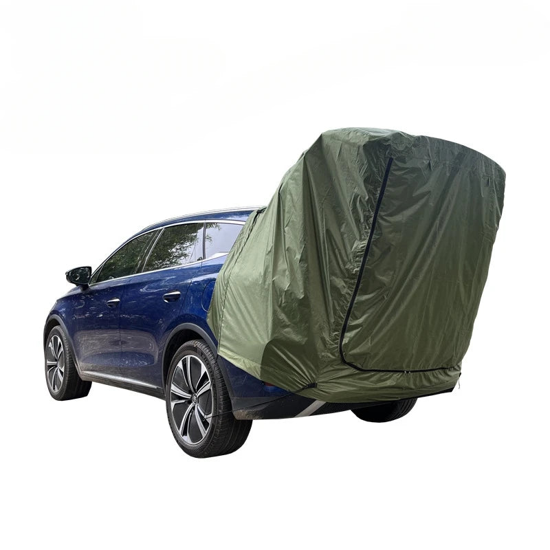 Without Support Poles!Outdoor SUV MPV Car Tail Tent Multifunction Roof Extension Sunshade Rainproof Self-driving Anti-mosquito