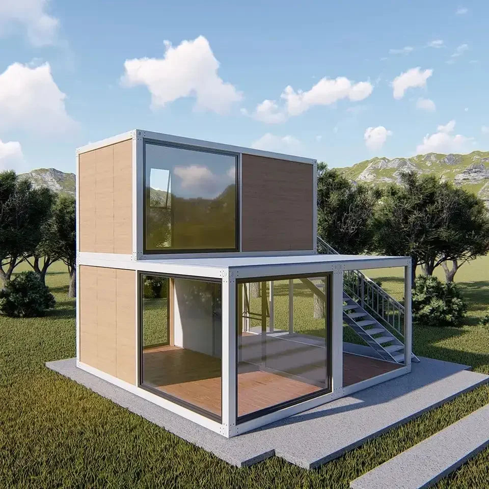 20ft 40ft precesion built container house, factory built prefabricated module garden home