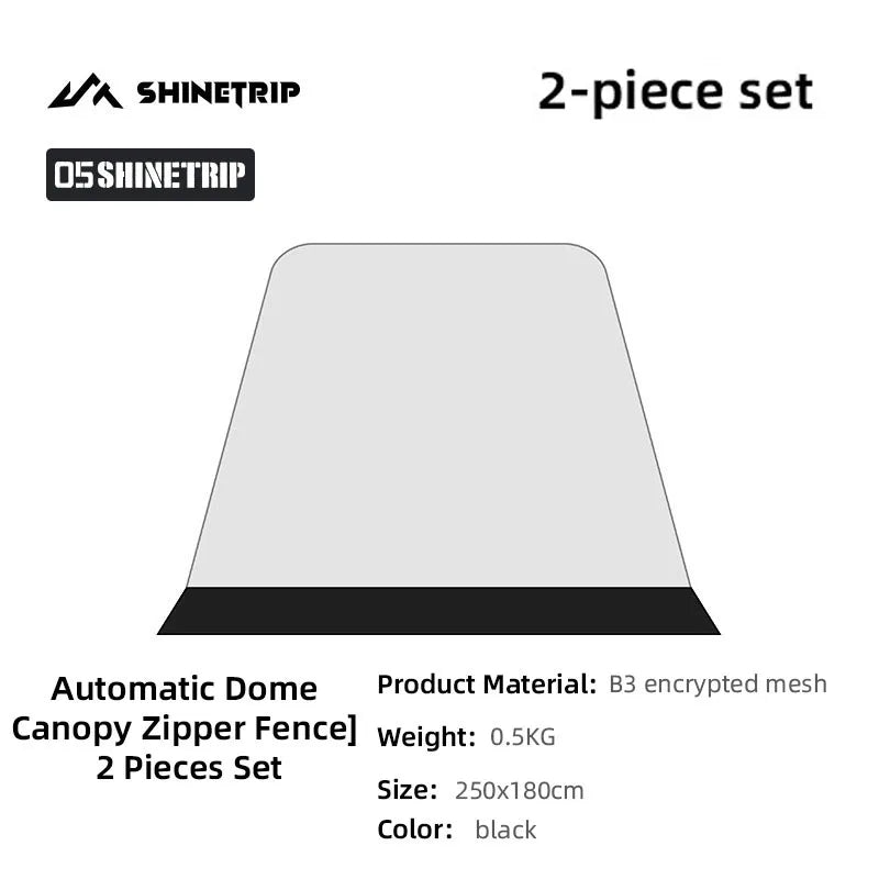 ShineTrip Oversized Dome Tent Quick Setup Tent Waterproof Sunproof Silver Coated Canopy Camping Auto Dome 05 Series