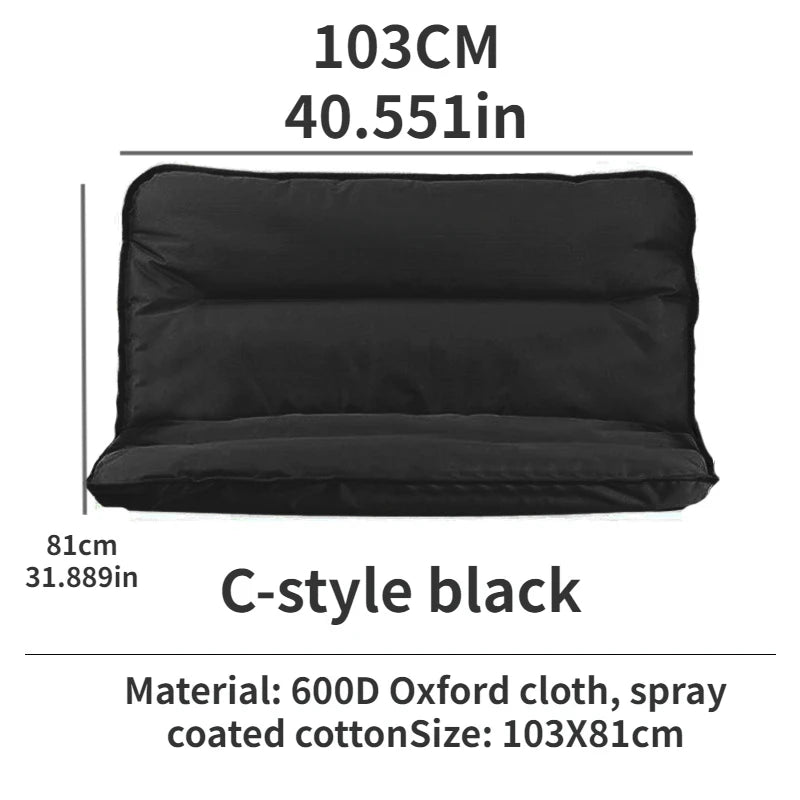 Outdoor Folding Chair Cushion Comette Chair Sofa Detachable Chair Cover Thickened Warm Camping Equipment