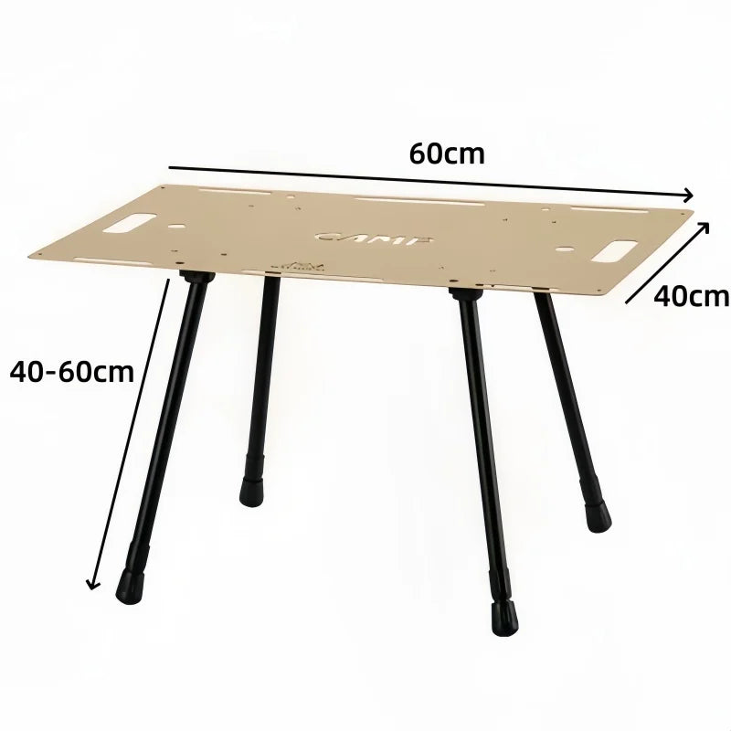 IGT Military Tactical Folding Table Lightweight Aluminum Alloy Adjustable Height Table Picnic Tables Outdoor Camping Equipment