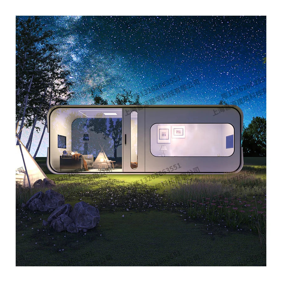 Space Capsule Mobile Home House Multi Room Business Modular  Customizes Thermal Insulation Resort area luxury container homes