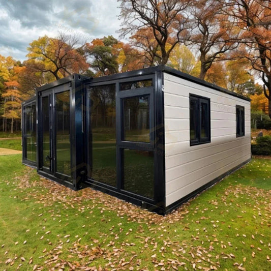 Prebuilt Hurricane Proof Aluminum Frame Portable Foldable Prefabricated Glass Expandable Container House