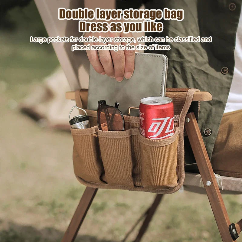 Naturehike Outdoor Chair Side Pockets Portable Hanging Bag Outdoor Camping Equipment Accessories Storage Bag Wear Resistance