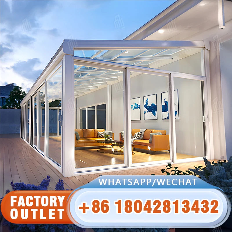 Prefabricated sunroom tiny casa containers homes houses mobile modular office pods portable prefab prefabricada space