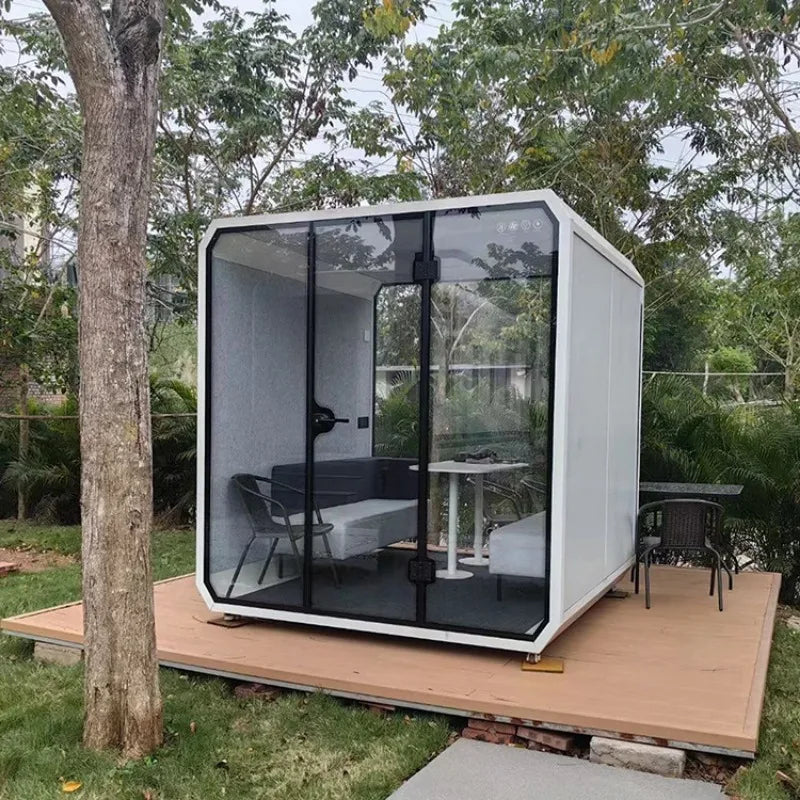 Sound Proof Booth At Home Meeting Soundproof Phone Booth Customized Prefab Mobile House Office Pod