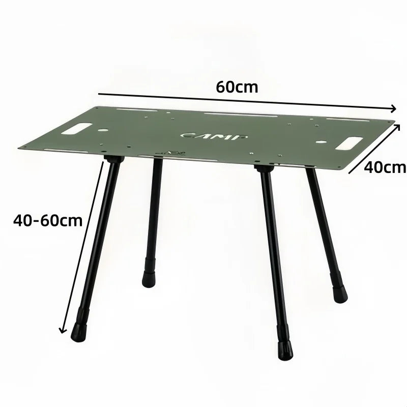 IGT Military Tactical Folding Table Lightweight Aluminum Alloy Adjustable Height Table Picnic Tables Outdoor Camping Equipment