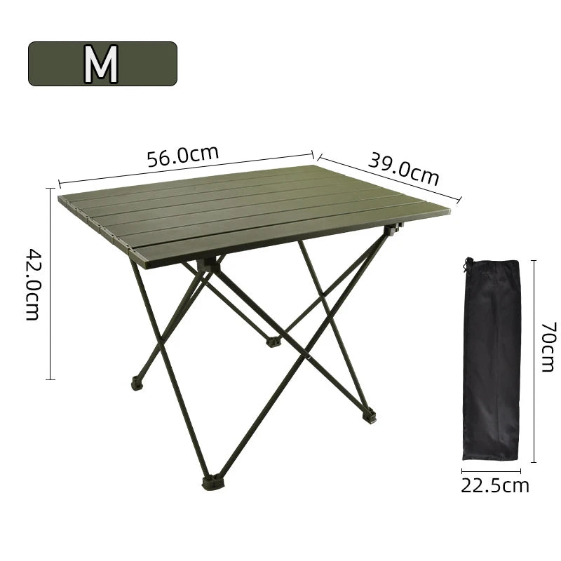 Outdoor Folding Table Ultralight Portable camping Hiking Barbecue Table Aluminum Alloy Small Table For Garden Party Picnic BBQ