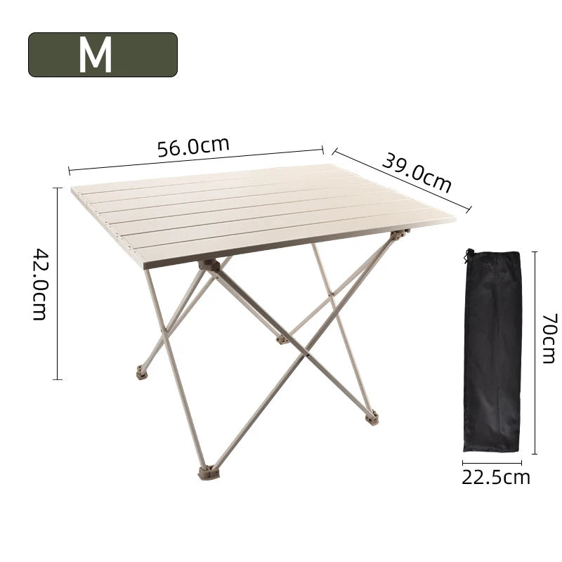 Outdoor Folding Table Ultralight Portable camping Hiking Barbecue Table Aluminum Alloy Small Table For Garden Party Picnic BBQ