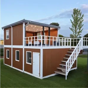 Hurricane Proof בית Prefab Modular Homes 3 Bedrooms Prefabricated Kit Container Houses Tiny House ExpandableHogar for Sale