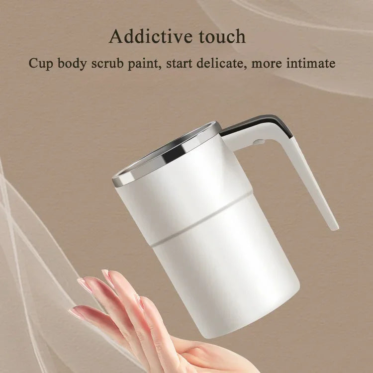 Electric Portable Coffee Cup，Intelligent Magnetic Automatic Stirring Cup，Protein Shake Juice Mixing Cup，Charging Edition，380ML