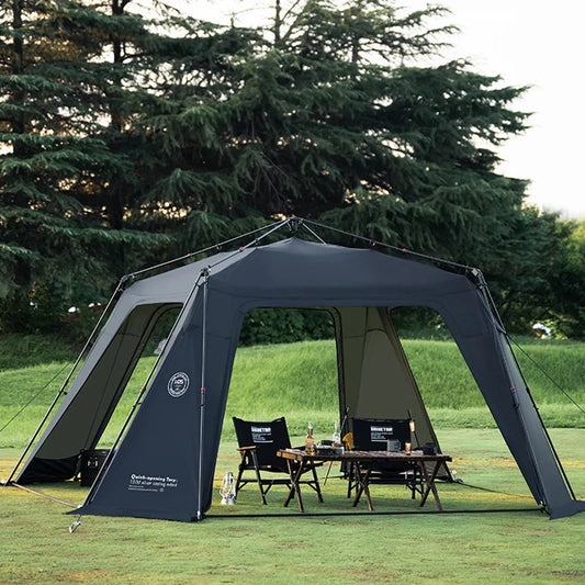 ShineTrip Oversized Dome Tent Quick Setup Tent Waterproof Sunproof Silver Coated Canopy Camping Auto Dome 05 Series