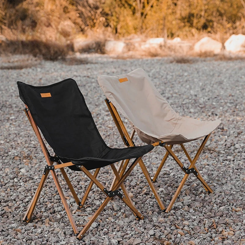 Outdoor Portable Camping Chair with Backrest Folding Cloth Tourist Camping Portable Large Relaxing Armchairs Seat Aluminum Alloy