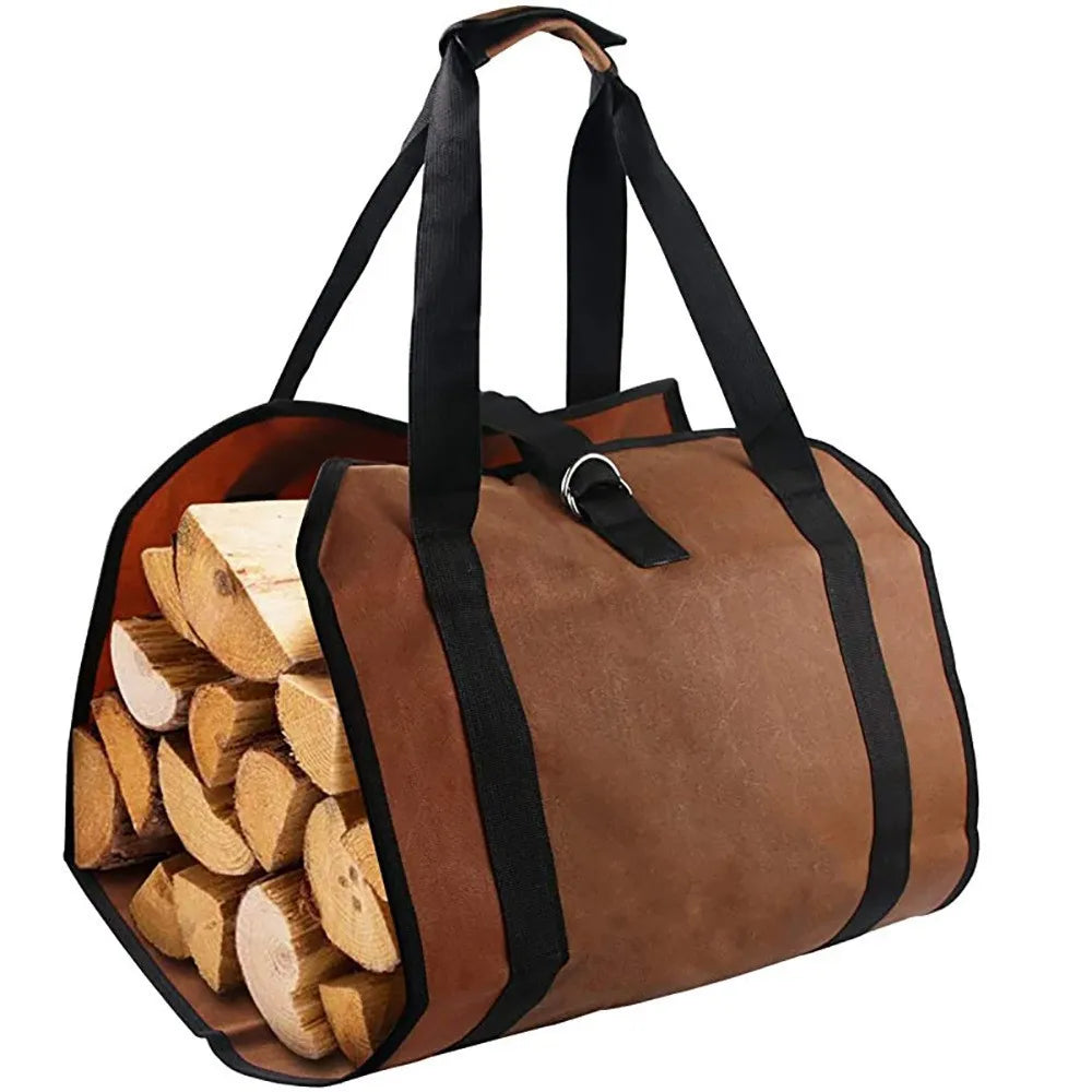 Large Capacity Firewood Storage Bags Outdoor Camping And Transportation Portable Durable Log Storage Bags Holder Wood Carry Bag