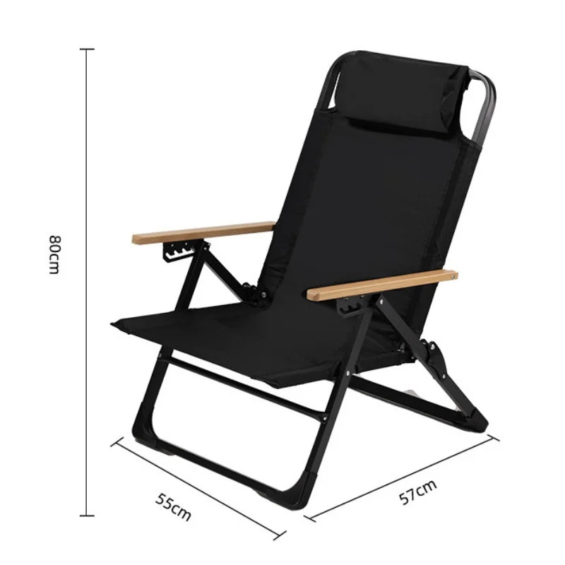 NEW Upgraded Kermit Chair 5 Gear Adjustable Angle Folding Chair Outdoor Camping High Back Chairs Garden Recliner Fishing Chair