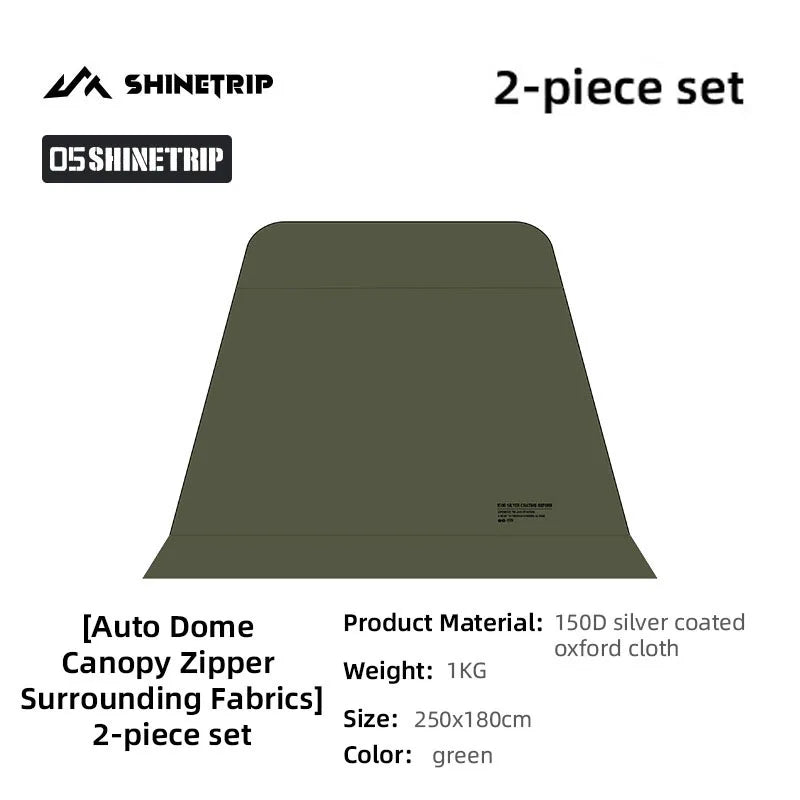 ShineTrip Oversized Dome Tent Quick Setup Tent Waterproof Sunproof Silver Coated Canopy Camping Auto Dome 05 Series