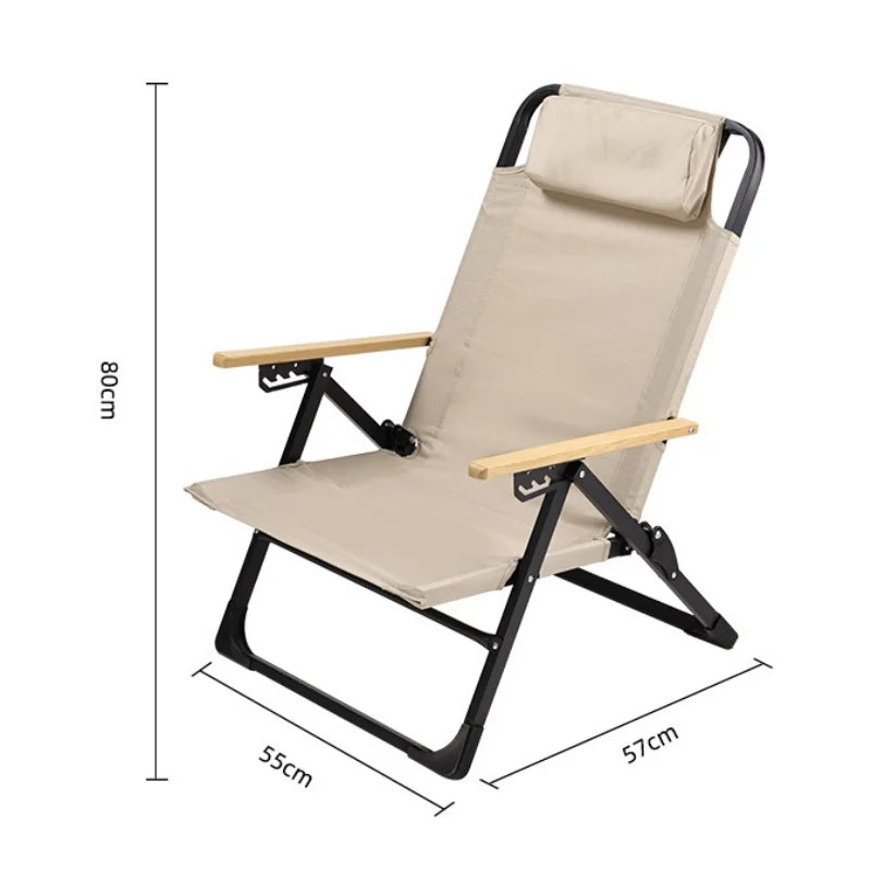 NEW Upgraded Kermit Chair 5 Gear Adjustable Angle Folding Chair Outdoor Camping High Back Chairs Garden Recliner Fishing Chair