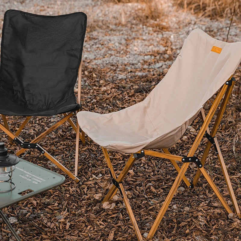 Outdoor Portable Camping Chair with Backrest Folding Cloth Tourist Camping Portable Large Relaxing Armchairs Seat Aluminum Alloy