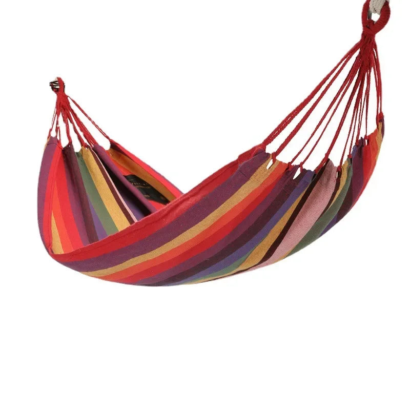 Outdoor hammock swing, thickened anti rollover hanging tree tie rope hanging chair, double indoor household portable rocking bed