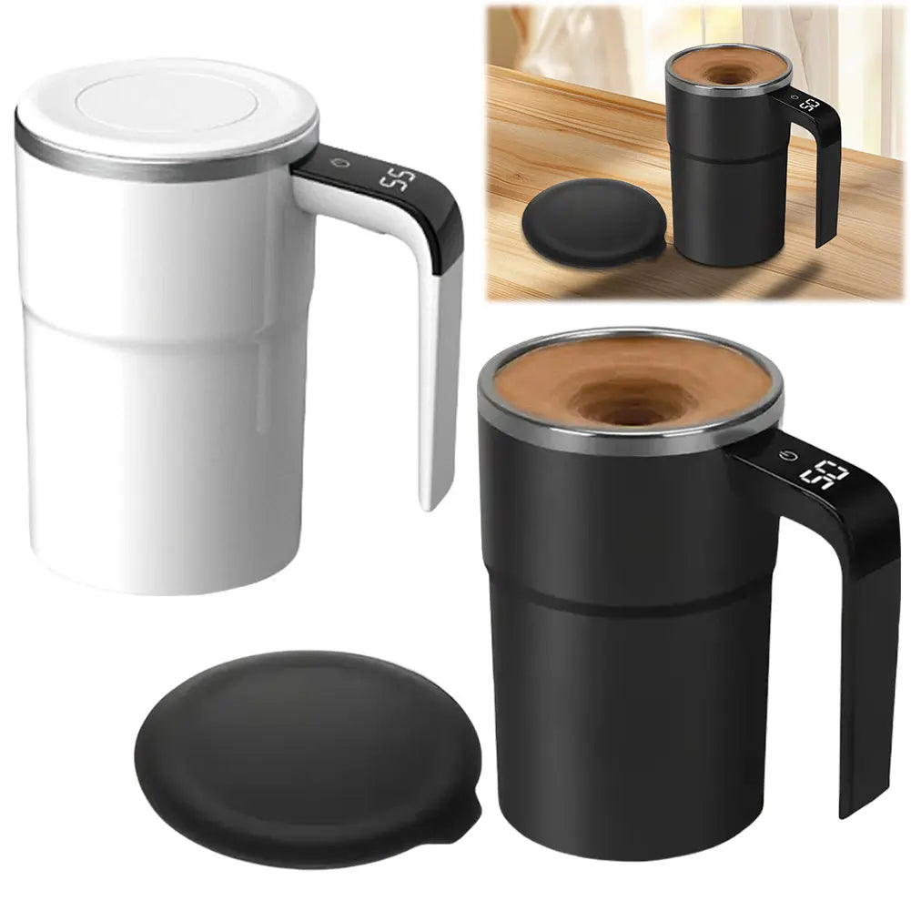 380ML Self Stirring Mug Rechargeable Auto Magnetic Coffee Mug Automatic Stirring Cup for Chocolate Milk Tea Office Home Kitchen