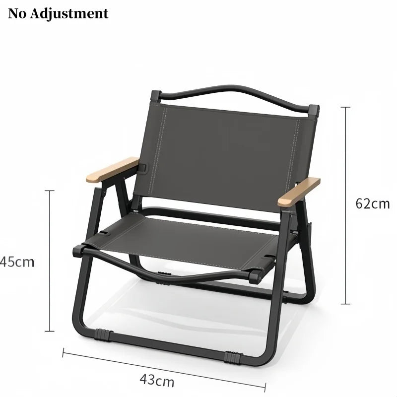 NEW Upgraded Kermit Chair 5 Gear Adjustable Angle Folding Chair Outdoor Camping High Back Chairs Garden Recliner Fishing Chair