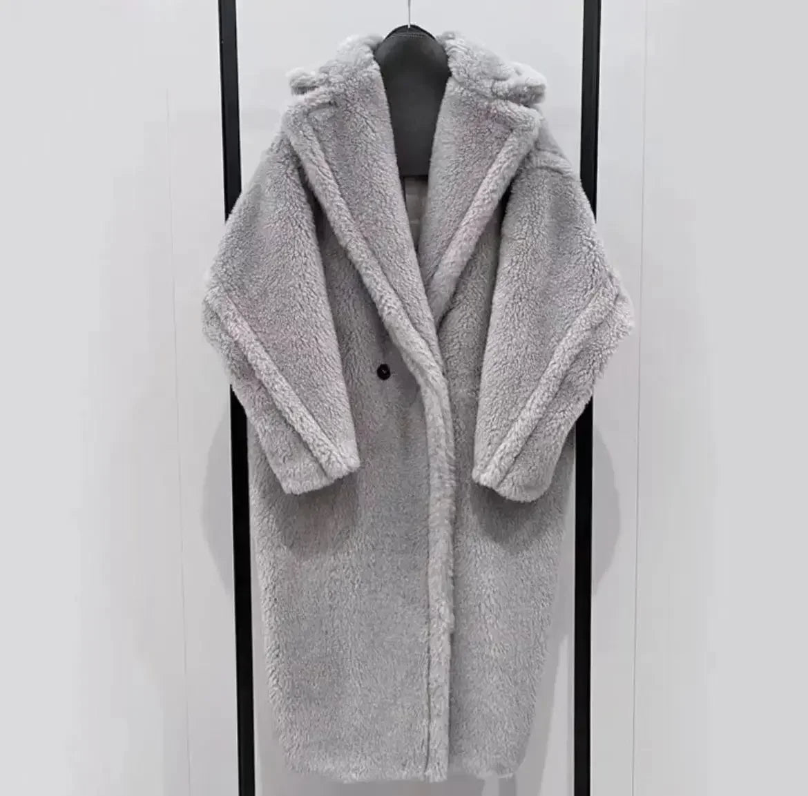 Max Teddy Coat 62% Alpaca 26% Wool 12% Silk Coat Winter Thicken Women's Coat