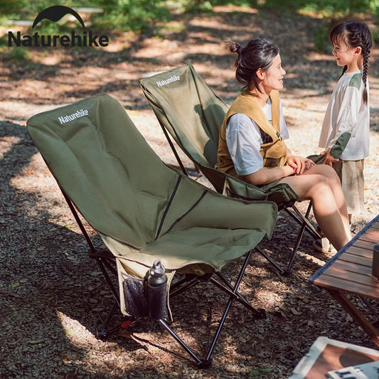 Naturehike Sea Star 001 Moon Chair Outdoor Camping Adjustable Lounging Chair High Back Cotton Filling Fishing Folding Chair