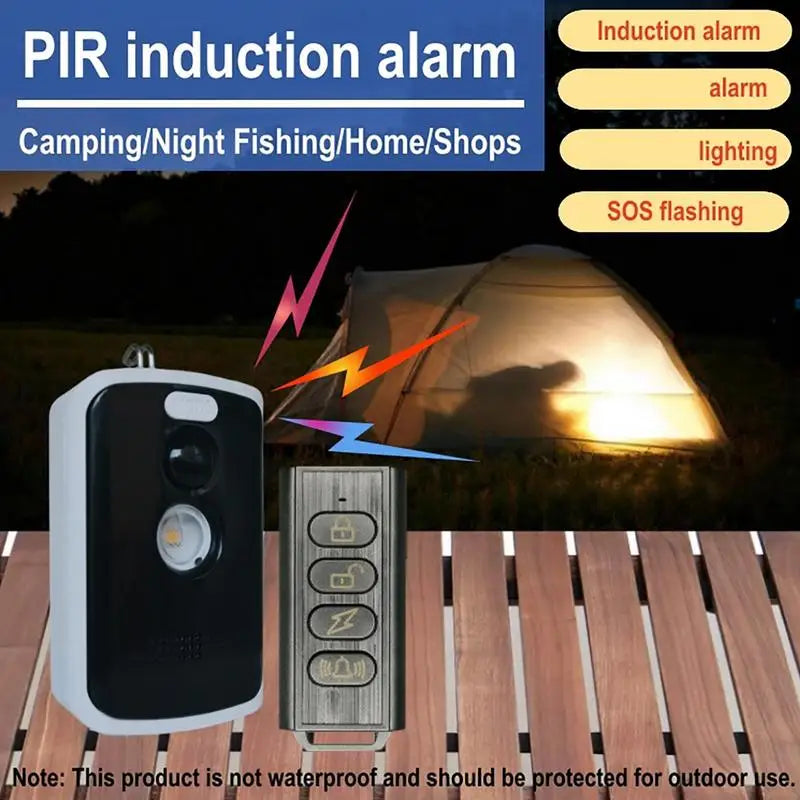 Camping Perimeter Alarm Wireless Motion Activated Alarm Camp Safe Perimeter Trip Alarm Versatile Early Warning Security System