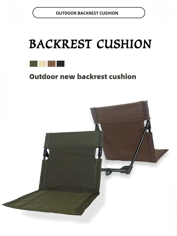 Foldable Camping Chair Outdoor Garden Park Single Lazy Chair Backrest Cushion Picnic Camping Folding Back Chair Beach Chairs